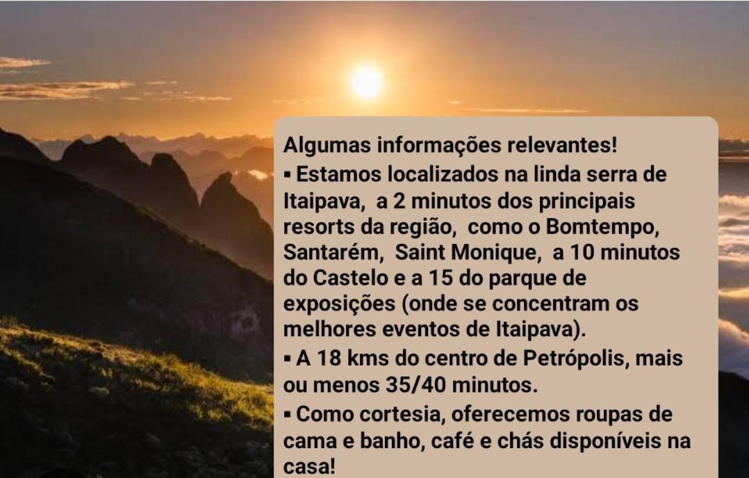 Recanto De Itaipava - Casa Com Forno De Pizza A Lenha, Churrasqueira, Pet Friendly, Equipada Para Ate 6 Pessoas, Em Meio A Natureza E Proxima Ao Centro Do Bairro Petrópolis Exterior foto